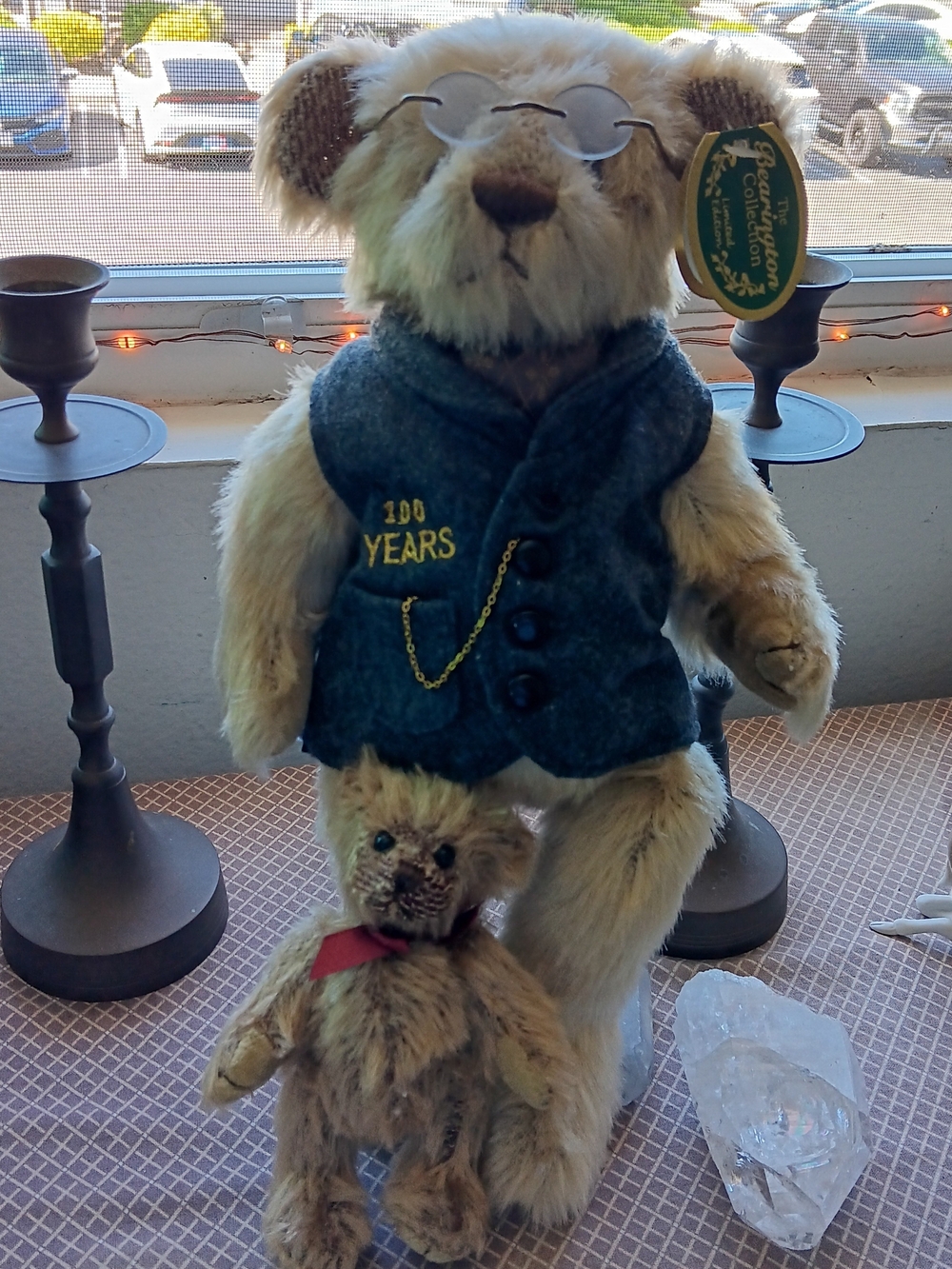 Bearington Teddybear W/ Baby Bear 100 anniversary, Like New, W Tags